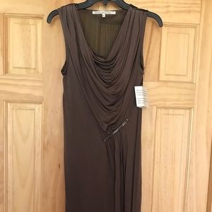 New Rachel Roy Cocktail Dress sz L copper/brown